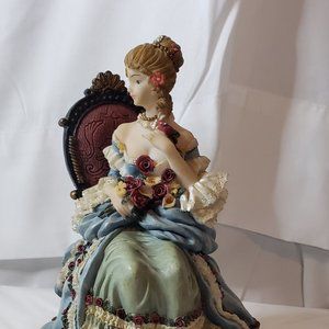 Montefiori  Collection Italy Figurine Lady in Blue Dress